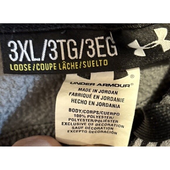 Under Armour Men's Rival Fleece Loose Fitting Sweatpants 3XL Charcoal Gray - Picture 8 of 15